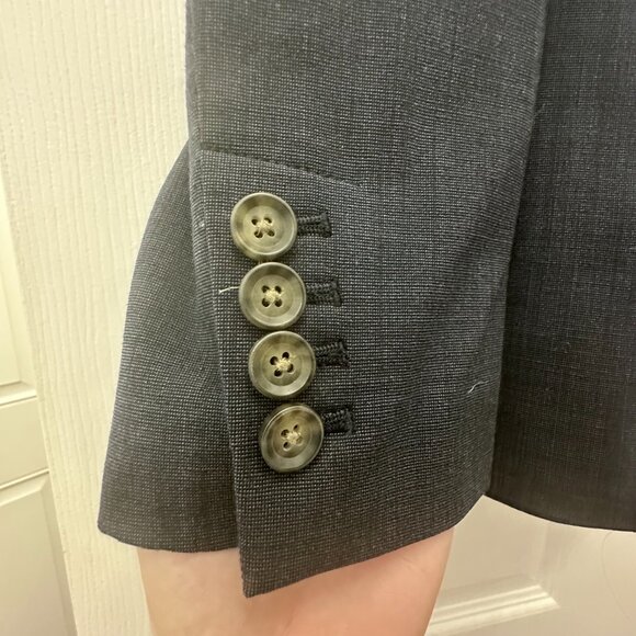 Banana Republic Navy Suit Jacket Blazer Size 12 - Picture 5 of 13